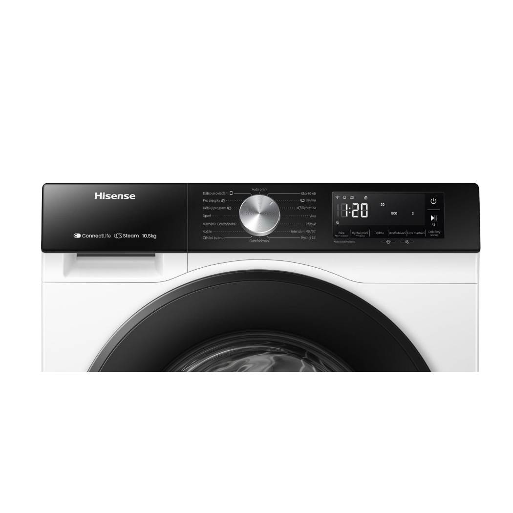 Machine à laver 3S smart vapeur HISENSE 10.5 Kg – Image 3