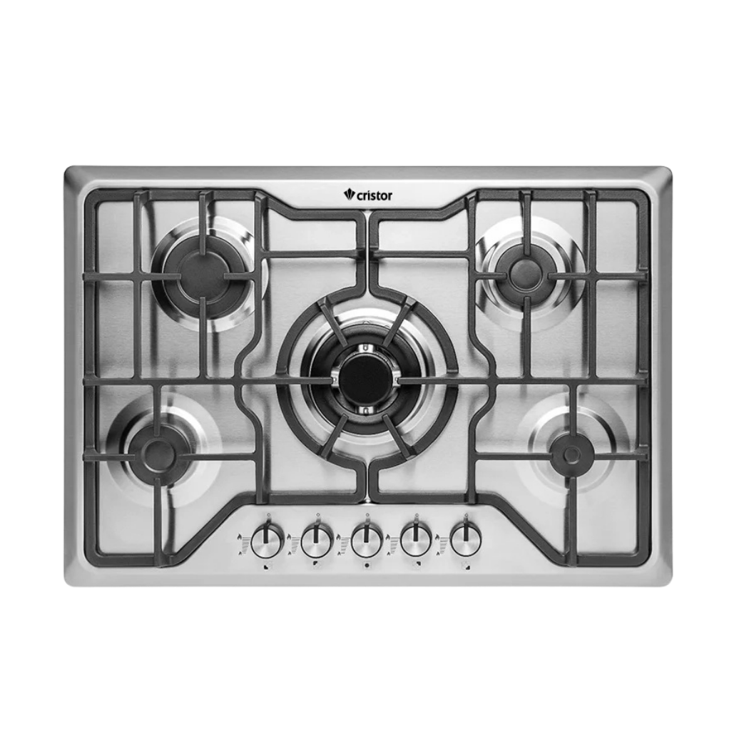 Plaque de cuisson Encastrable 5 Feux Inox CRISTOR