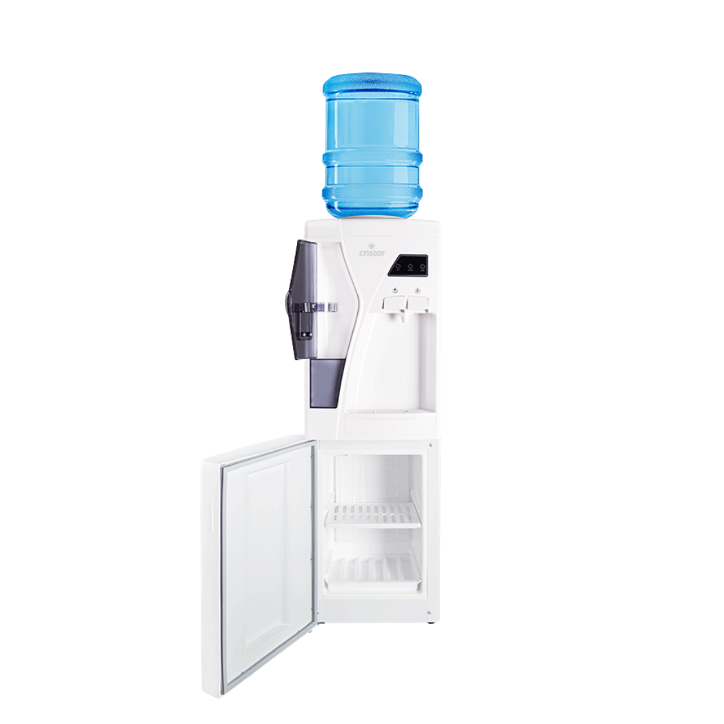 Distributeur d’eau CRISTOR – 20 L – Avec Réfrigérateur – Blanc – Image 2